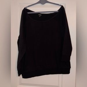 Off-the-shoulder sweatshirt (NWOT)